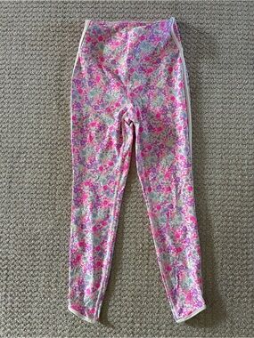 JoyLab Pink Floral Print Women’s Leggings with piping